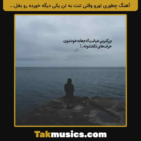 چطوری تورو وقتی تنت به تن یکی دیگه خورده رو بغل بگیرم